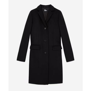 NWT - The Kooples, Wool and Cashmere Black Coat sz. 40